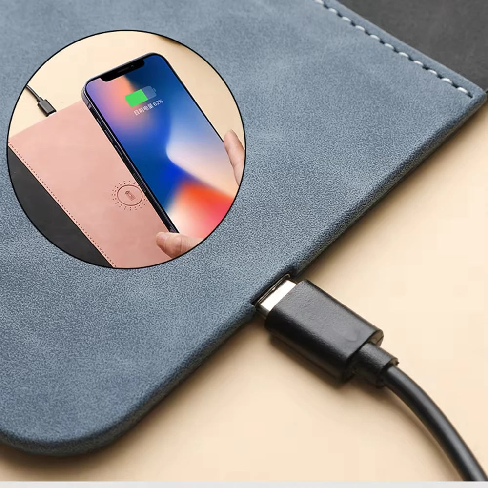 2 in 1 Wireless Charging Mouse Pad 