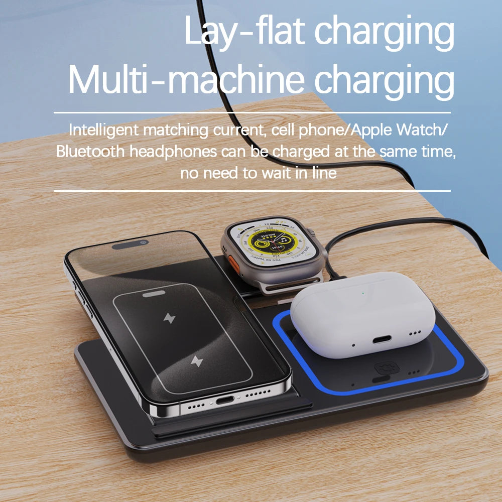 3X1 Wireless Charger Stand 